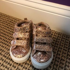 Gap Glitter high tops little girl size 7 EUC $10
